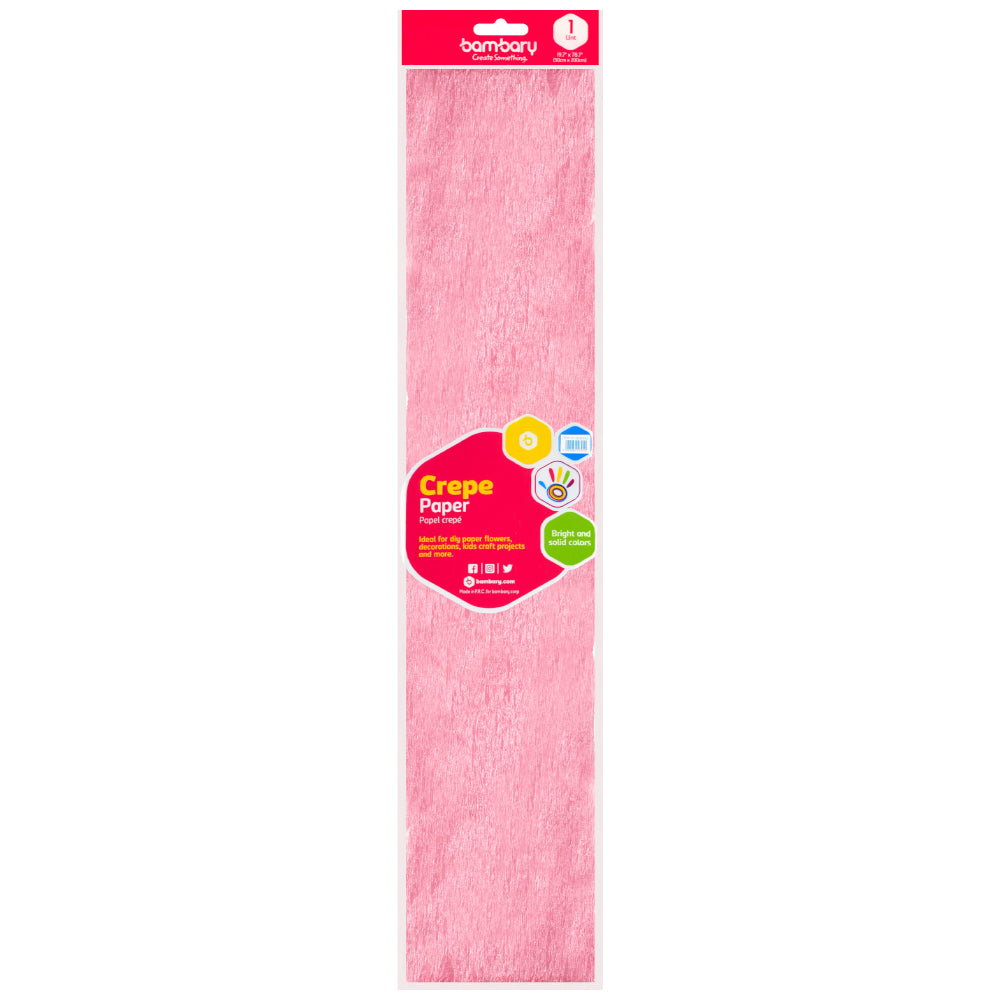 PAPEL CREPE PERLADO ROSADO  BAMBARY [3035/635]