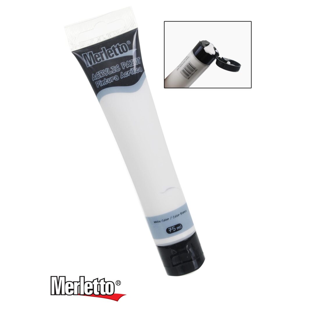 Pintura Acrílica Blanca 75ml Merletto 1600