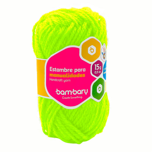 HILO DE LINO 15  g VERDE NEON BAMBARY [8010/998]