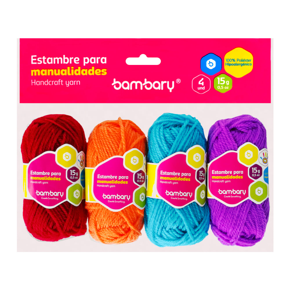 HILO DE LINO SET MULTICOLOR 4  UND  15  g BAMBARY  [8034/050]