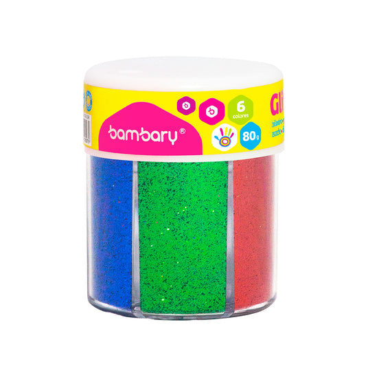 ARENILLA  DE 6 COLORES  80 g   BAMBARY [0145/050]