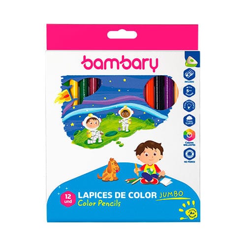 Lápiz color jumbo 12/1 Bambary    1520/107