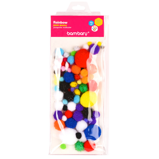 POMPONES MULTICOLOR 70  UNT BAMBARY [3015/001]