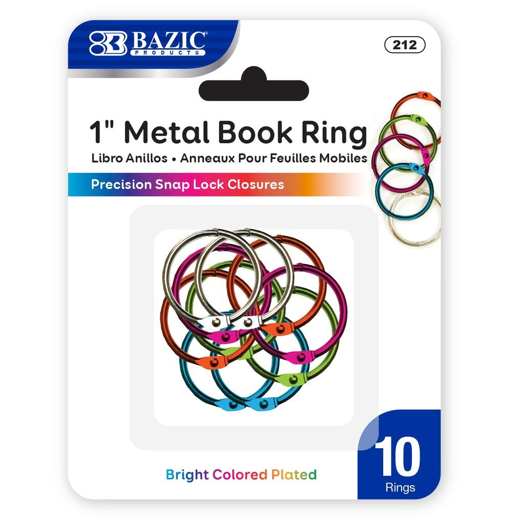 Anillo para Libro de Metal BAZIC [212]