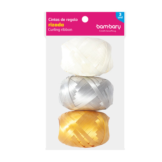 CINTA DE REGALO TRIPITA 3/1  MULTICOLOR BAMBARY [1005/060]