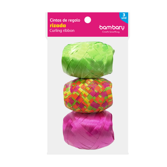 CINTA DE REGALO TRIPITA 3/1  MULTICOLOR BAMBARY [1005/090]