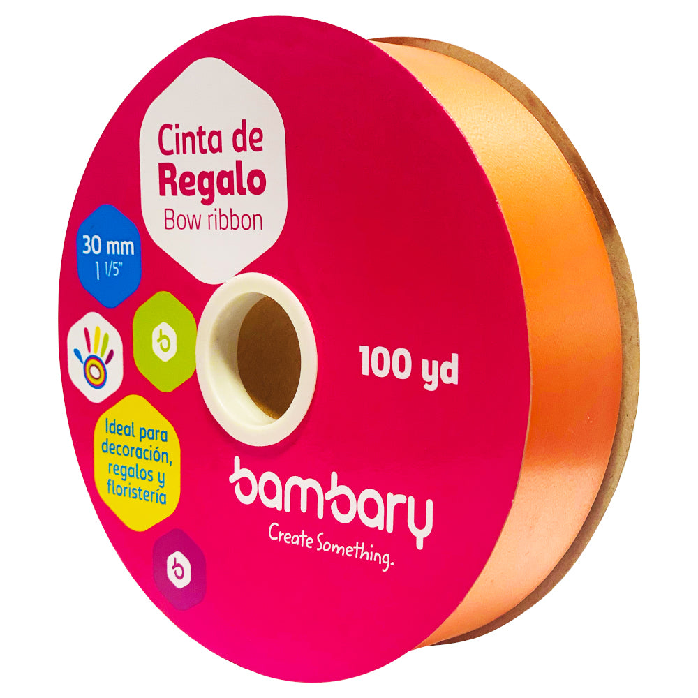 CINTA PLASTICA NARANJA 100 Y BAMBARY 30 mm [1030/150]