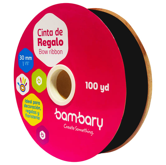 CINTA PLASTICA NEGRA  100 YD BAMBARY 30mm [1030/960]