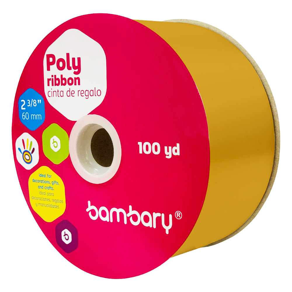 CINTA PLASTICA DORADA 100 Y BAMBARY  [2] 3/8'' [1060/215]