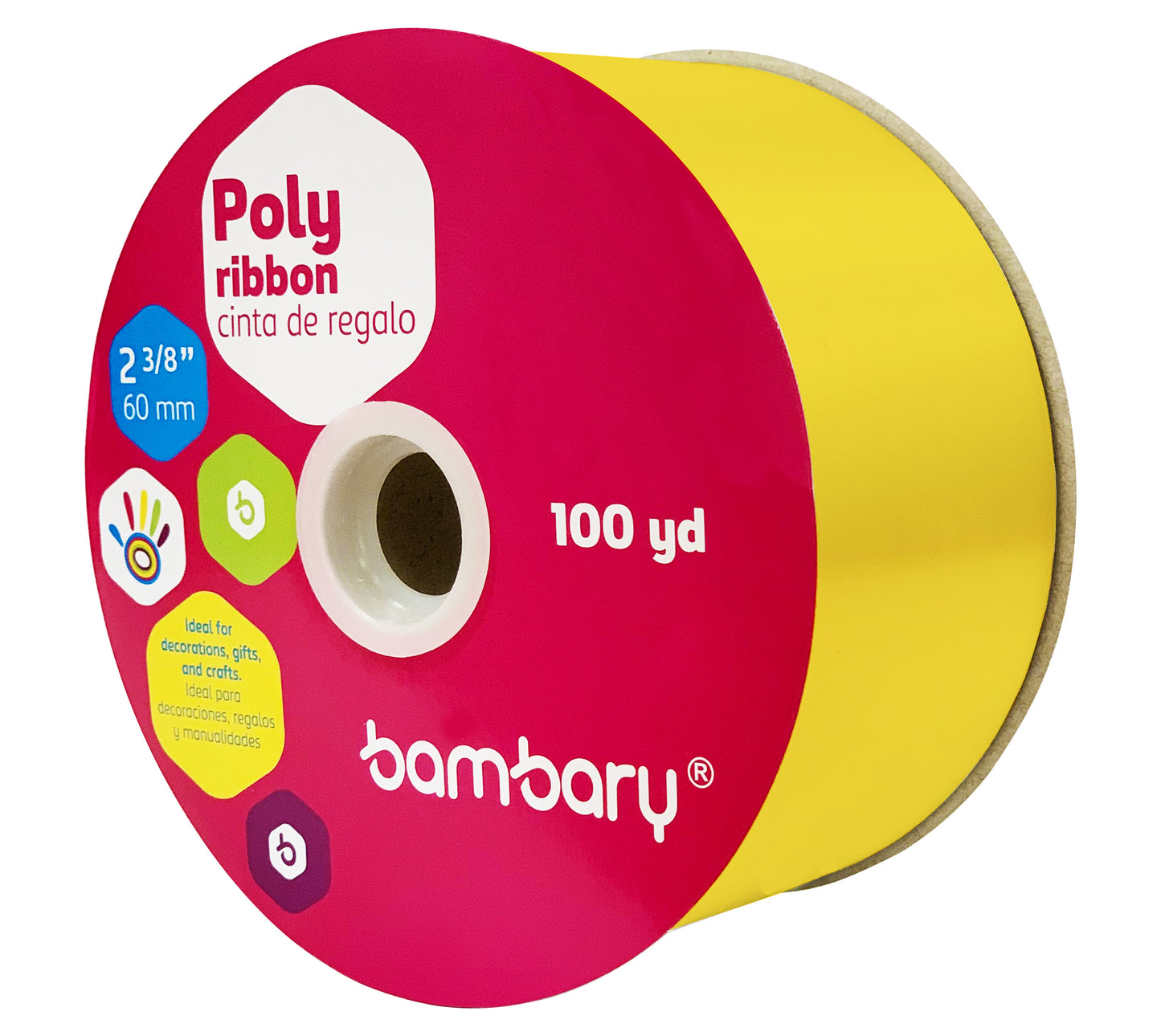 CINTA PLASTICA 100 Y [2] 3/8'' 60 mm BAMBARY  [1060/218]