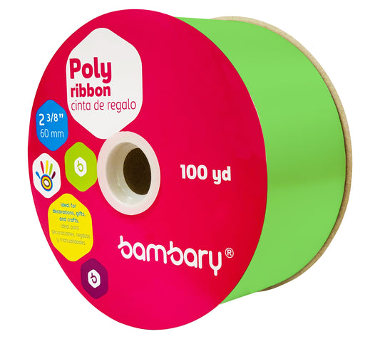 CINTA PLASTICA  NEON 100 Y  [2] 3/8'' 60 mm   BAMBARY [1060/310]