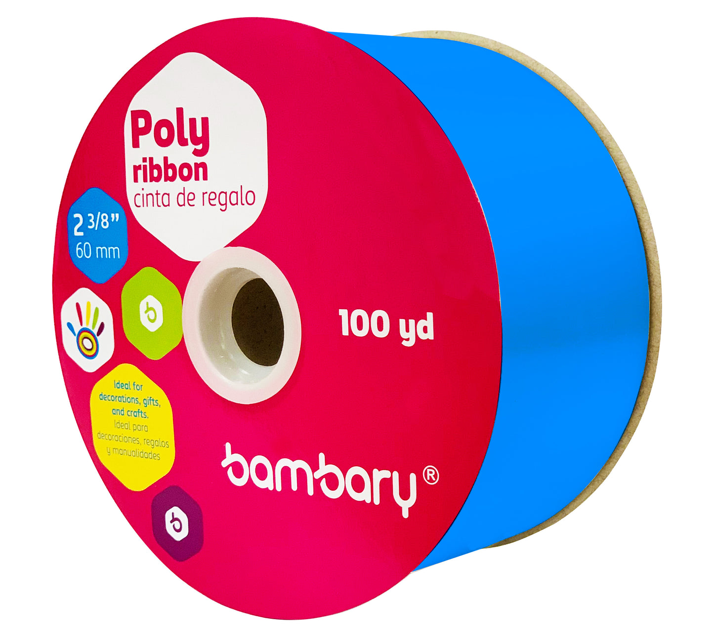 CINTA PLASTICA CIAN 100Y  [2] 3/8'' 60 mm BAMBARY  [1060/405]