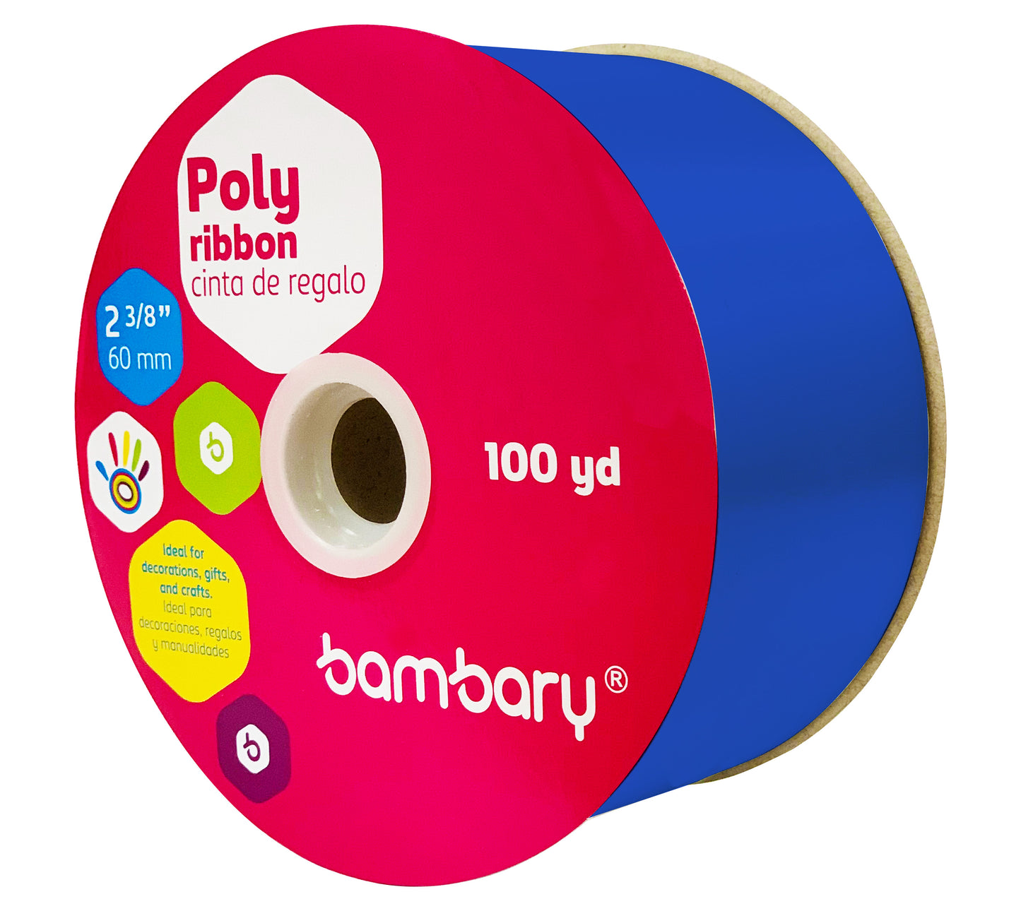 CINTA PLASTICA AZUL 100Y [2] 3/8'' 60 mm   BAMBARY [1060/480]