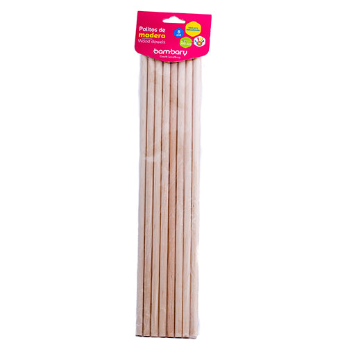 Palito Redondo 8/1 Jumbo Natural Bambary 6070/740