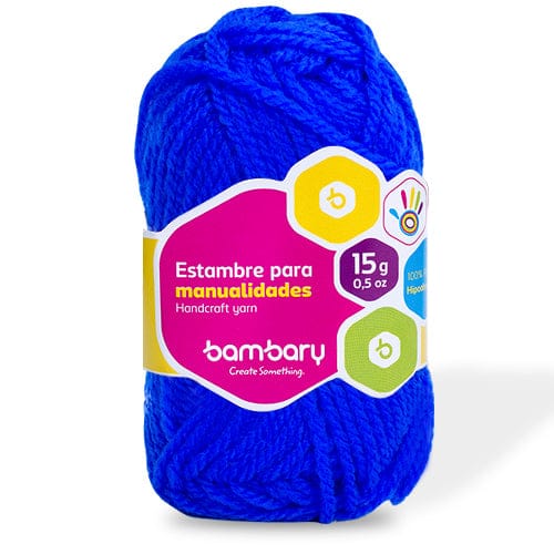 Hilo de lana  AZUL BOLA 15g Bambary 8010/480