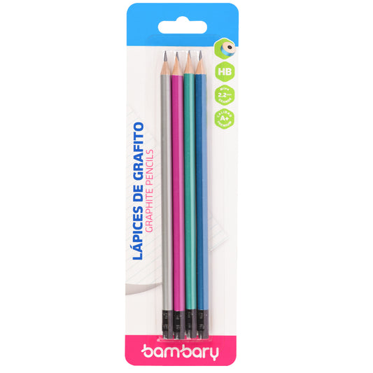 LAPIZ  DE CARBON BAMBARY 4/1 METALICO      1015/000