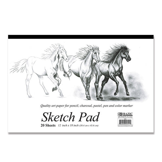 CUADERNO SKETCH  12 X 18''  20 HOJAS BAZIC [551]