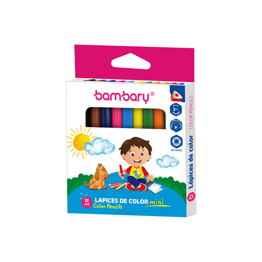 LAPIZ DE COLOR MINI 12/1  BAMBARY  [1520/105]