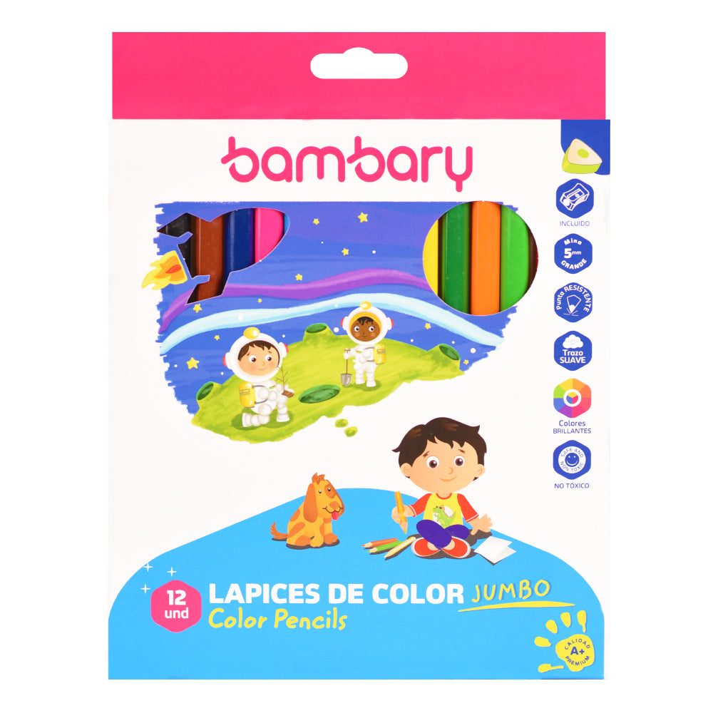 LAPIZ DE COLOR MINI 12/1  BAMBARY  [1520/107]