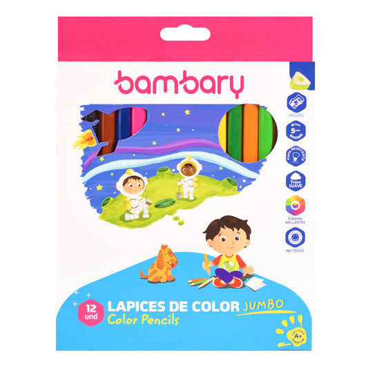 LAPIZ DE COLOR MINI 12/1  BAMBARY  [1520/107]