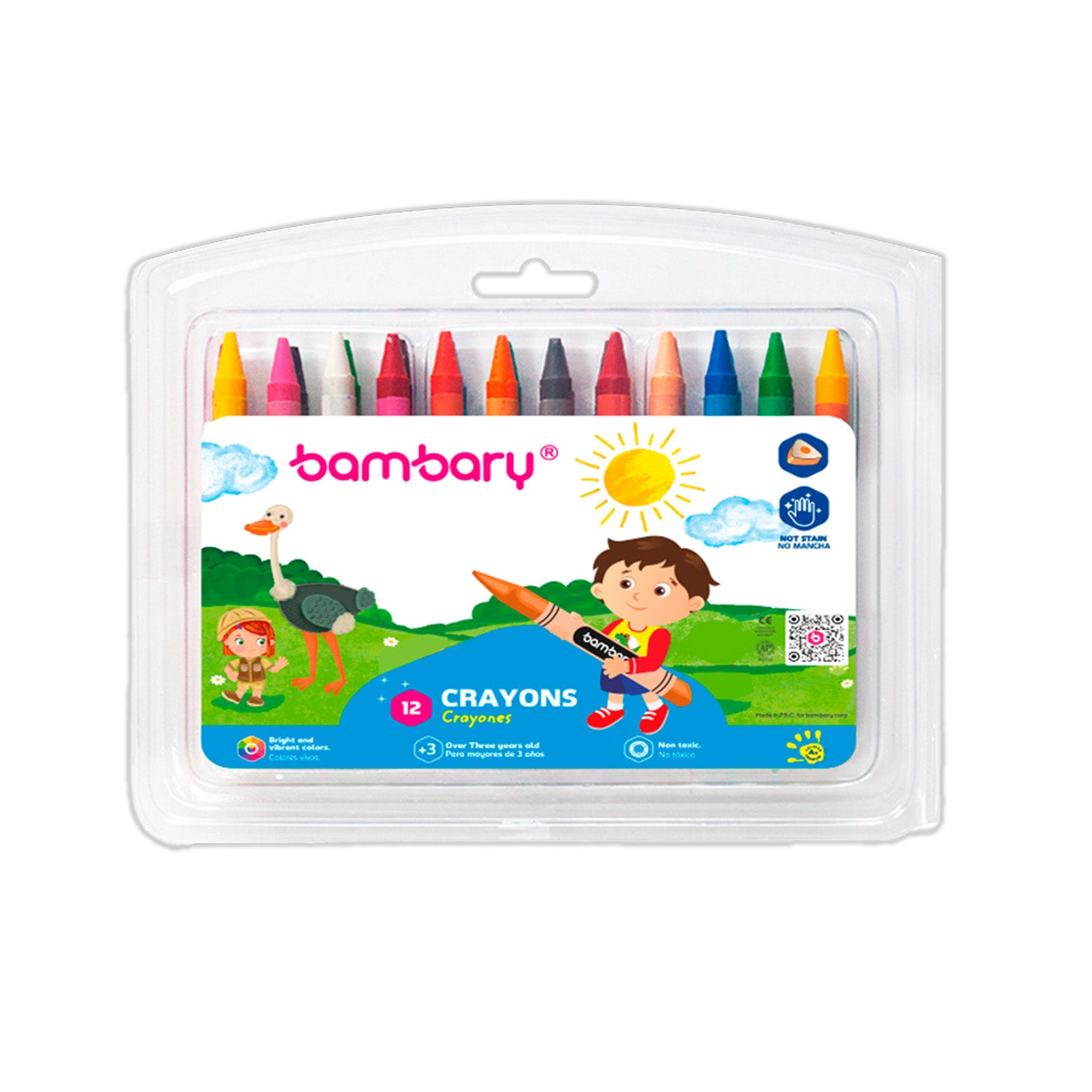 CRAYONES DE CERA   12/1  BAMBARY [2015/004]