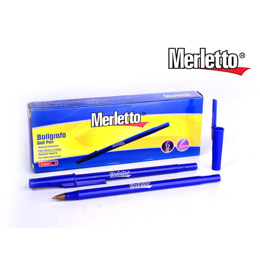 Bolígrafo Caja 12/1 Azul Merletto 780-144104009