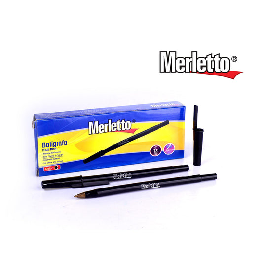 Bolígrafo Negro Caja 12/1 Merletto 780-14414099