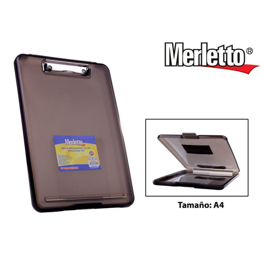 Tabla Archivadora con Tapa Negra Merletto