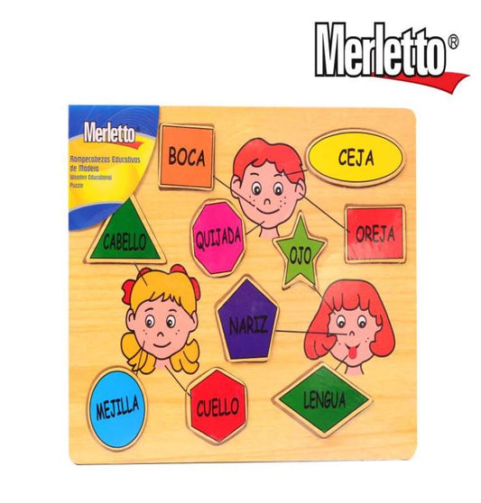 Juego Educativo en Madera Rostro Merletto