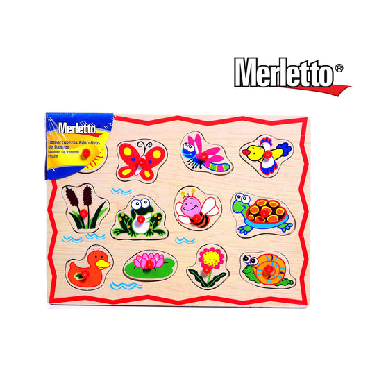 Juego Educativo Madera  Animal Merletto 780-6801866