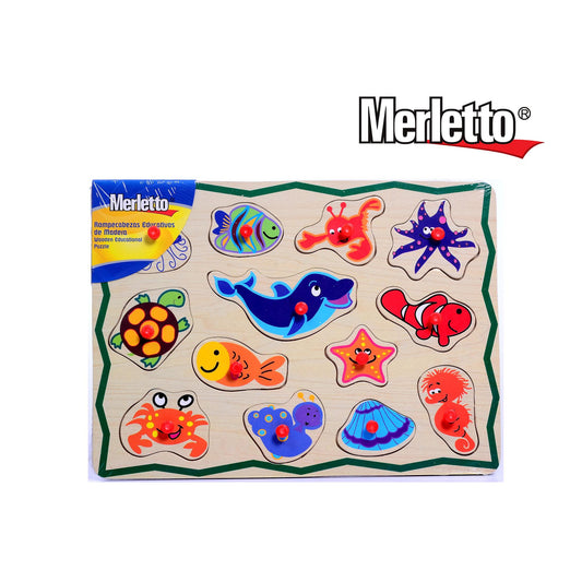 Juego Educativo Madera Marino Merletto 780-6801867