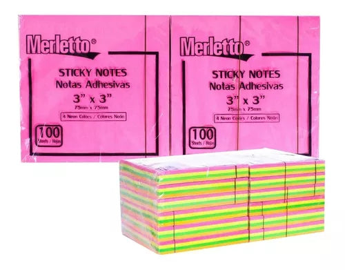 Post It 3X3 Neon Merletto 780-7131364