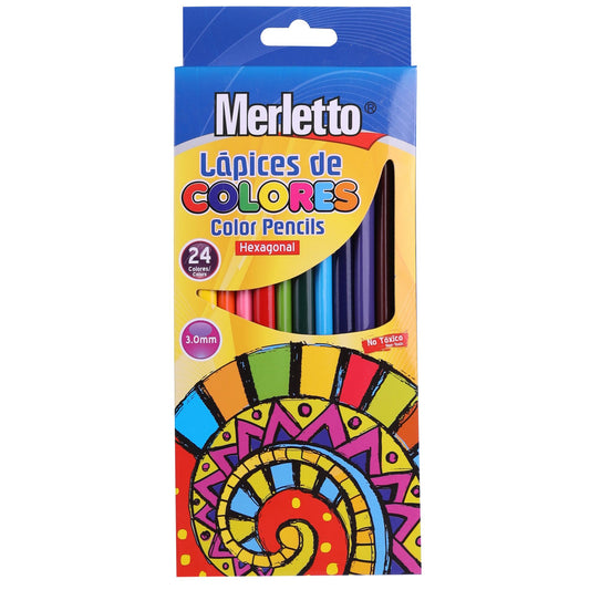 Lápices A Color Hexagonal 24/1 Merletto 780-8232769