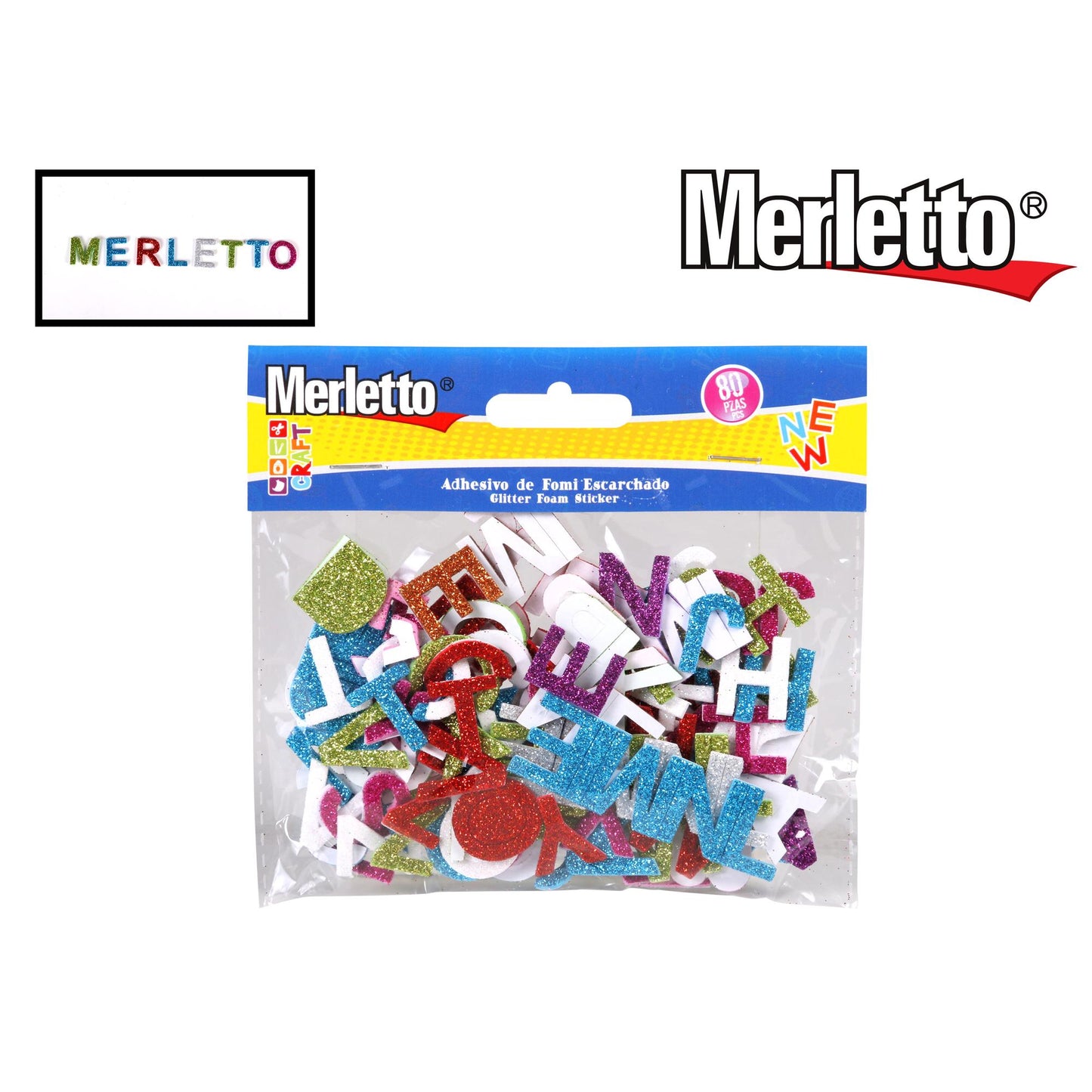 Foamy Letras Escarchadas 80/1 Merletto 785-5503029