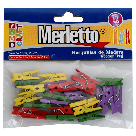 Horquillas Mini Colores 25/1 Merletto 785-5663166