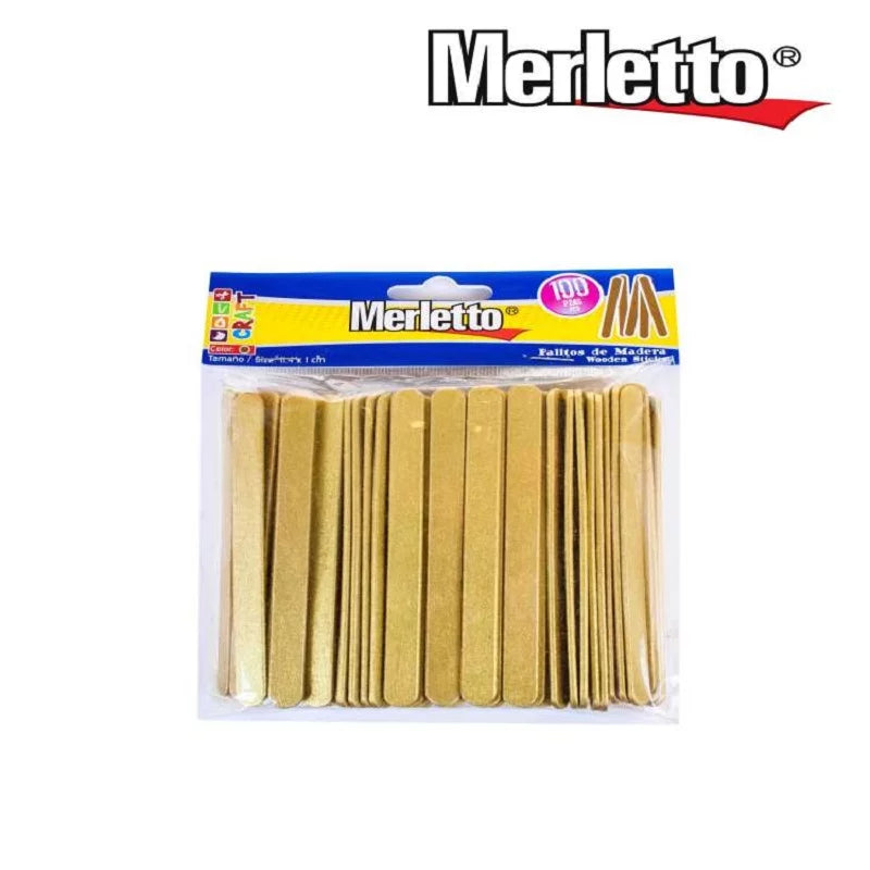 Palito Madera Dorado 100/1 Merletto 780-6612819