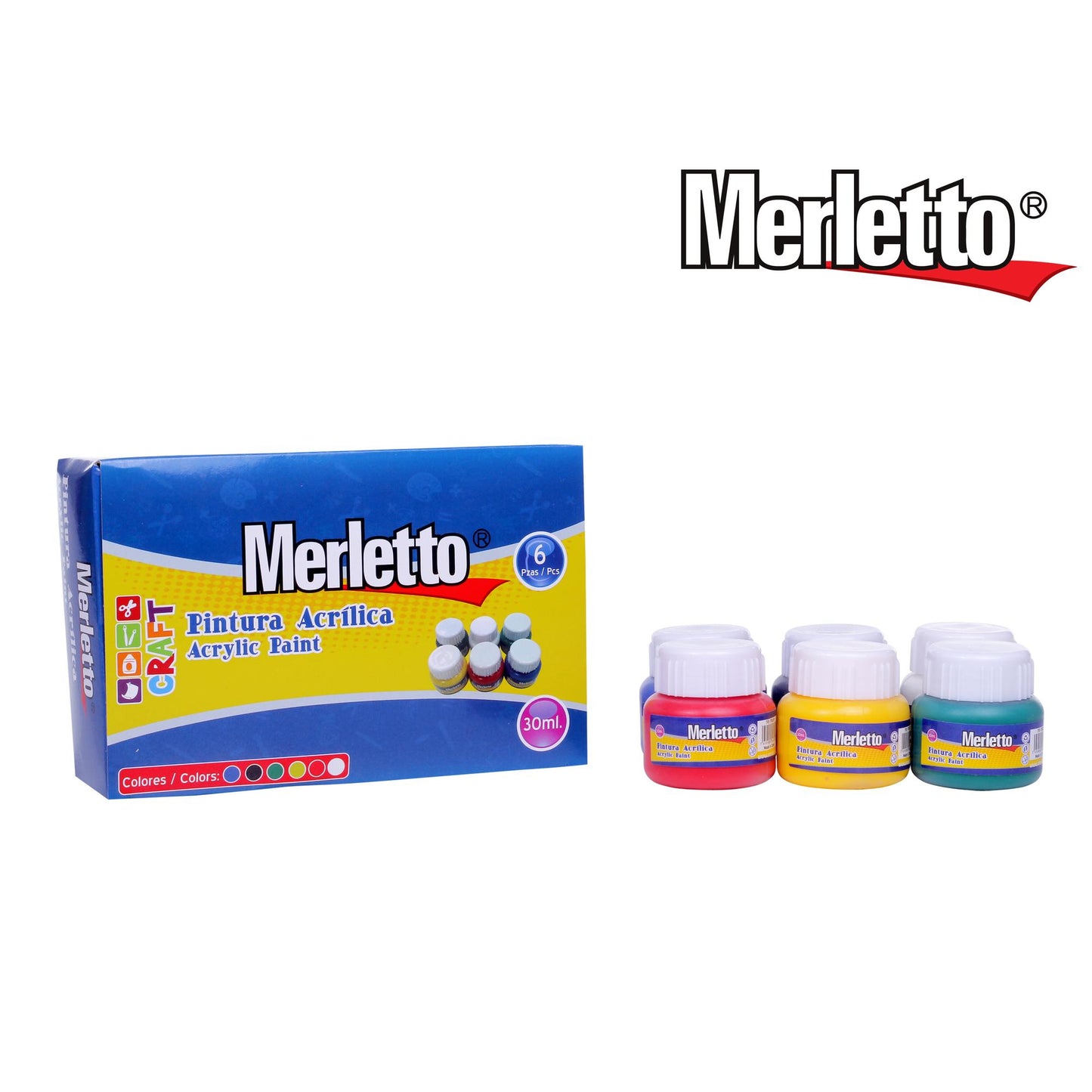 pintura Acrílica 30 ml 6/1 Merletto 785-7192639