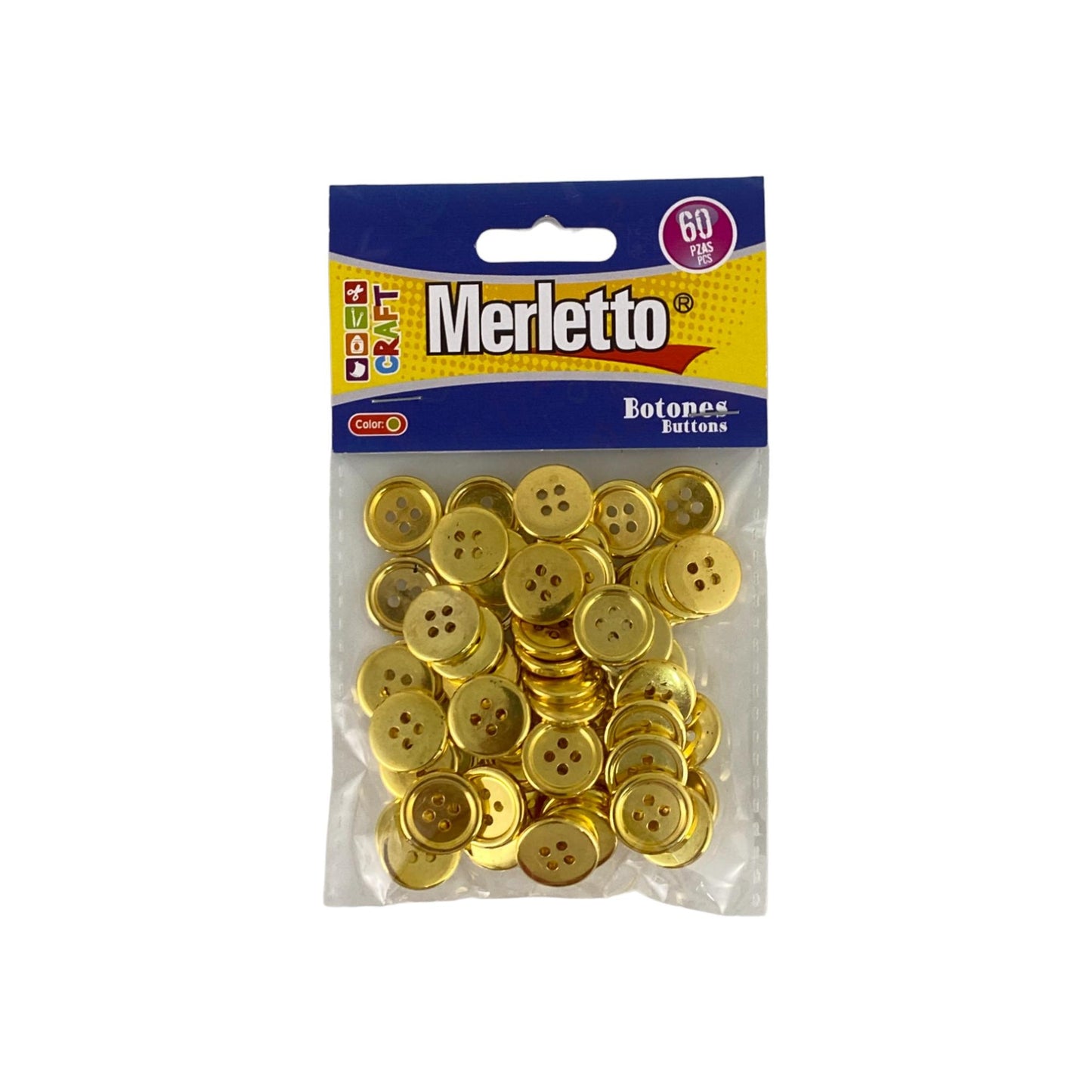 Botones Dorados 60/1 Merletto 785-7963797