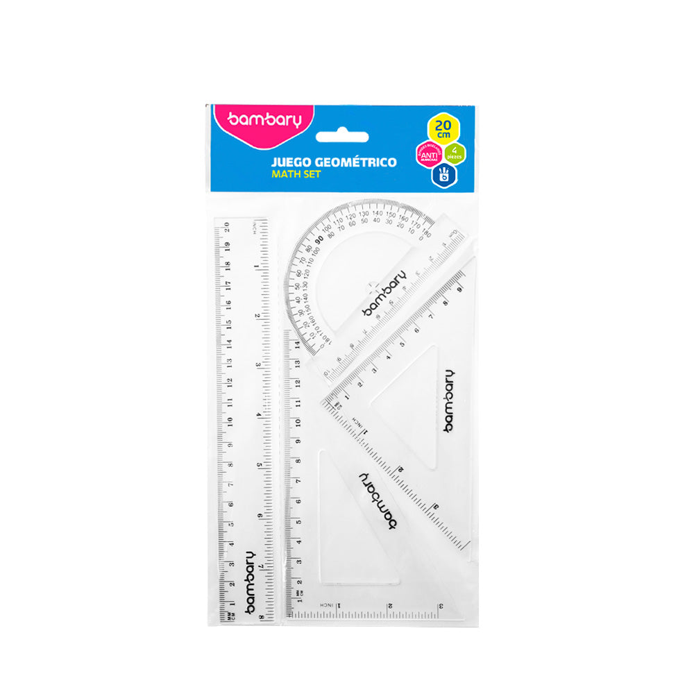 JUEGO DE REGLAS 20 cm BAMBARY  [6010/020]