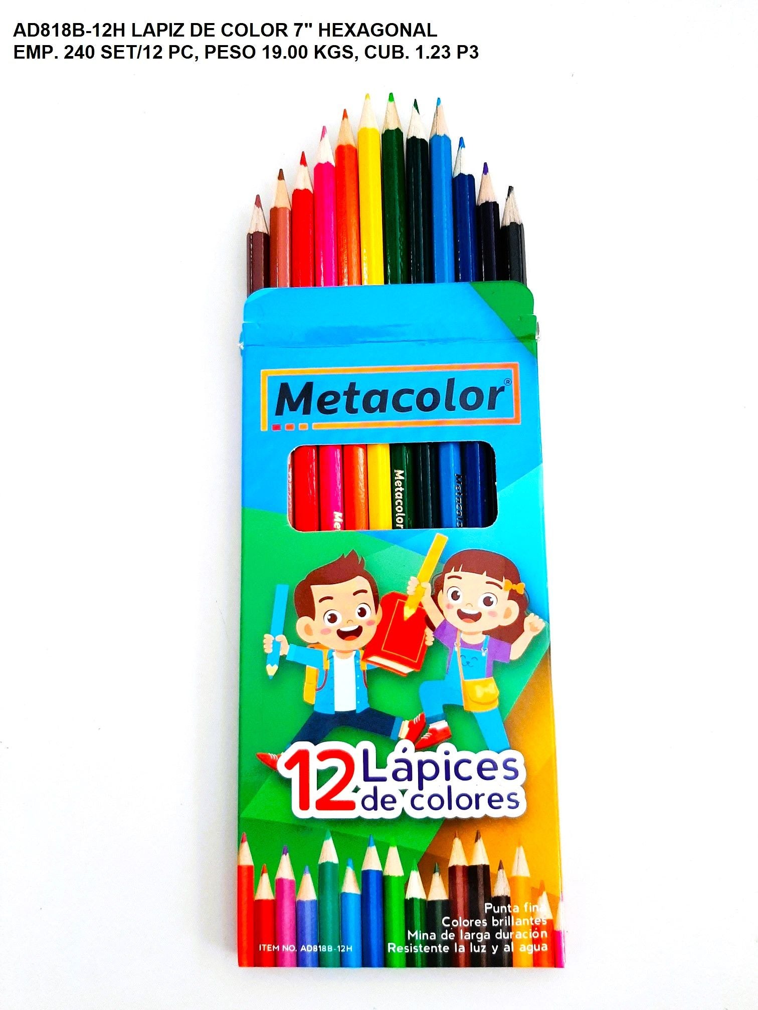 Lápiz Colores 12/1 Metacolor – Papelería Graffiti