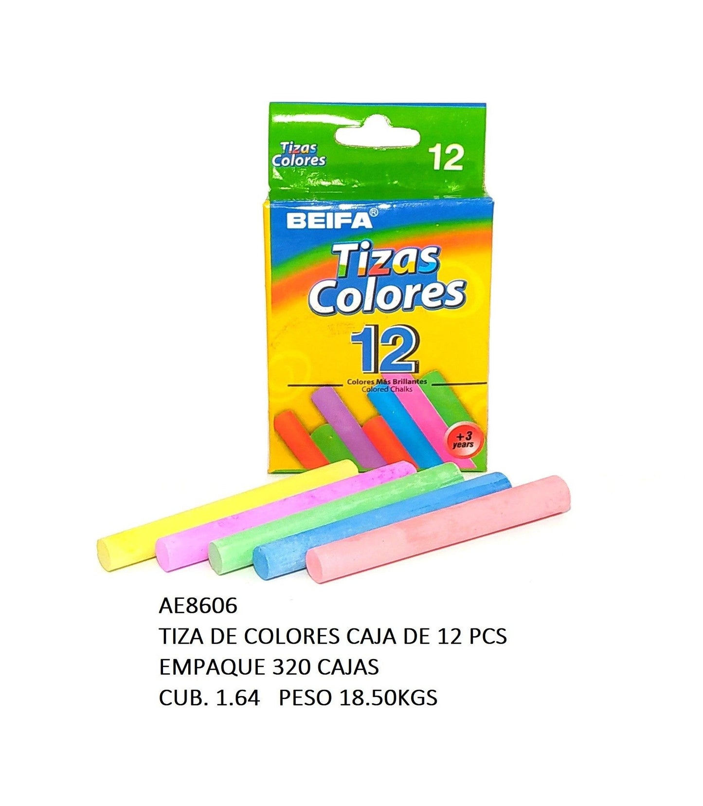 Tizas Color 12/1 BEIFA   AE8606