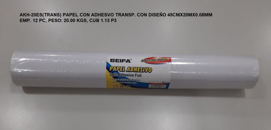 Forro Adhesivo Clear 45CM X 20MT