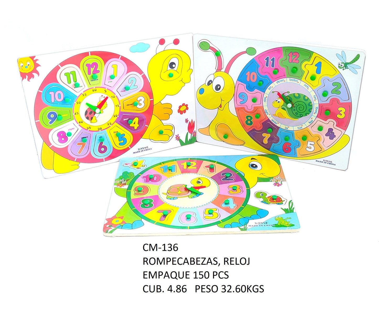 Juego Educativo Reloj Madera BEIFA    CM-136