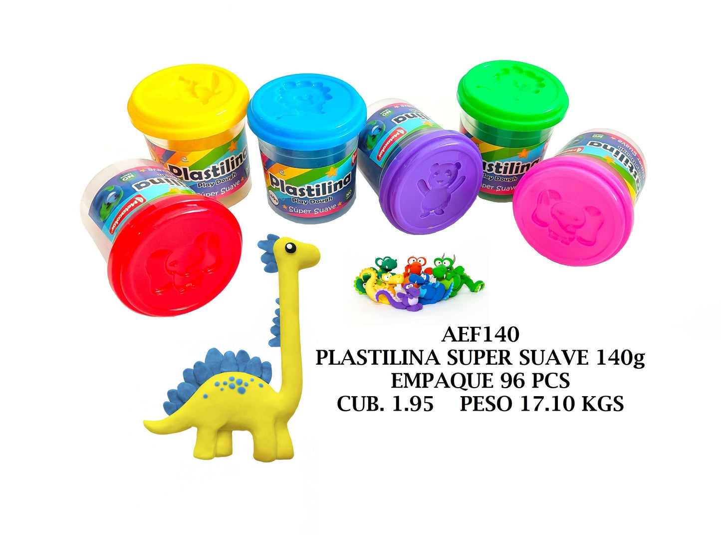 AEF140 PLASTILINA SUAVE METACOLOR